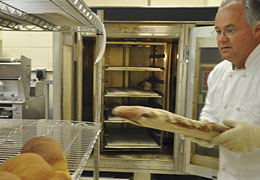 Andrew Ross making bread
