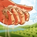 hand holding soil