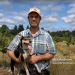 Nick Andrews and vole seeking dog