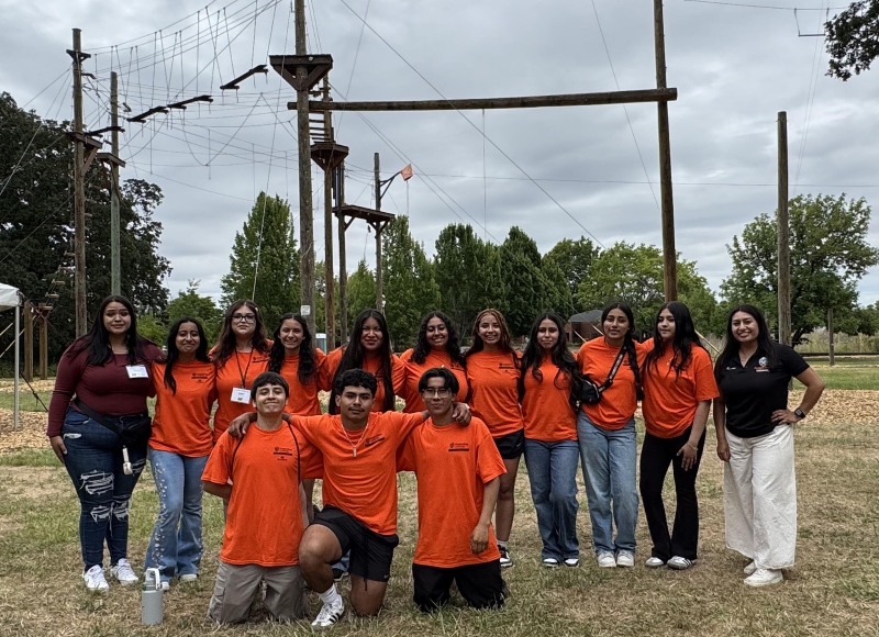 2025 Junior MANRRS at the outdoor ropes course