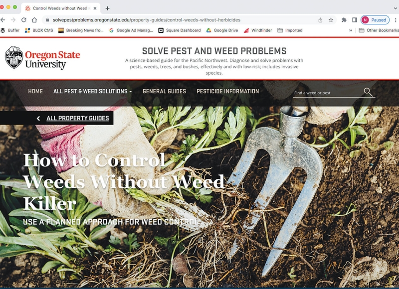 Solve Pest and Weed Problems website