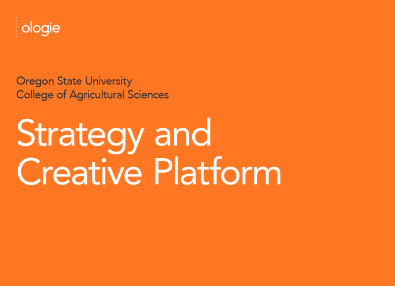 AgSci Strategy and Creative Platform