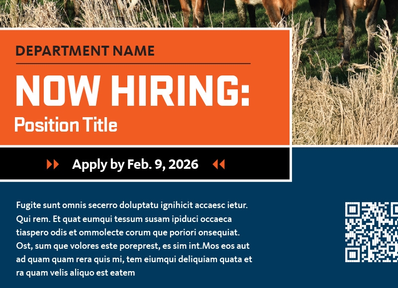 Job Posting flyer template