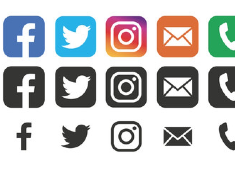 Social Media icons from Adobe Stock
