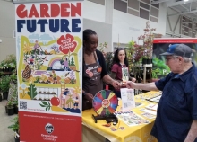 Master Gardener volunteers have been informing visitors to their booths about the Garden Future initiative for about a year.  Credit: LeAnn Locher